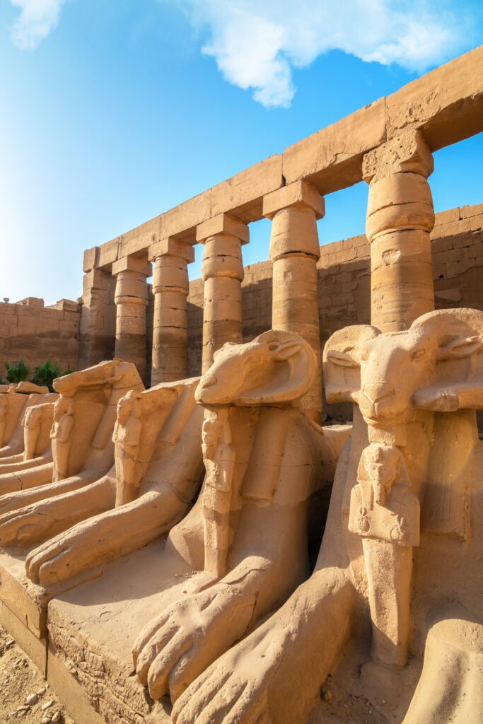 En bild på Luxor tempel Egypten