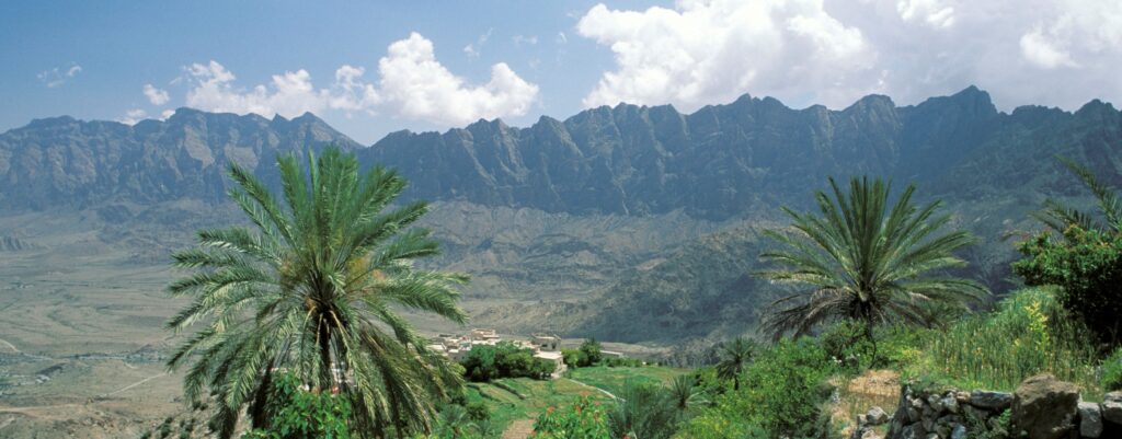 En bild på naturen i Oman