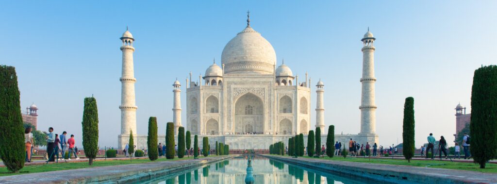 En bild på Taj Mahal
